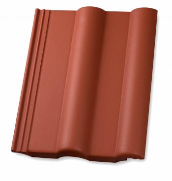 Finkenberger-pan Oranjerood TOP LongLife mat 401 waterdichte en vorstbestendige beton dakpan van Nelskamp Finkenberger-pan Oranjerood TOP LongLife mat 401 waterdichte en vorstbestendige beton dakpan van Nelskamp