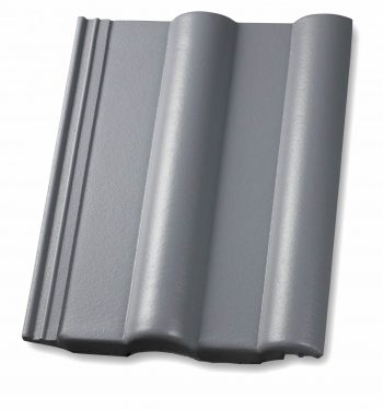 Finkenberger-pan Middelgrijs TOP LongLife glanzend 465 waterdichte en vorstbestendige beton dakpan van Nelskamp.