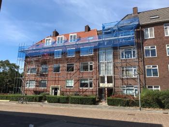 Dakpannen vervangen appartementencomplex in Antwerpen
