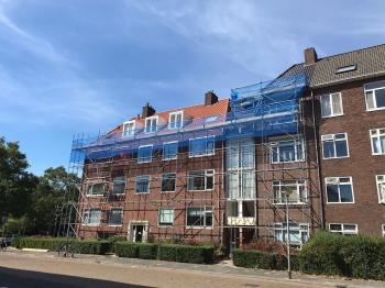 Dakpannen vervangen appartementencomplex in Antwerpen